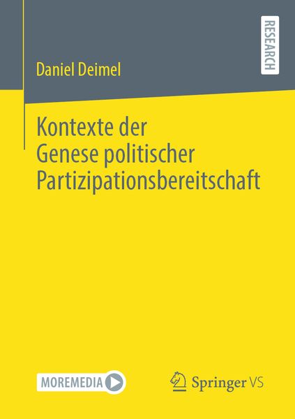 Produktbild: Kontexte der Genese politischer Partizipationsbereitschaft