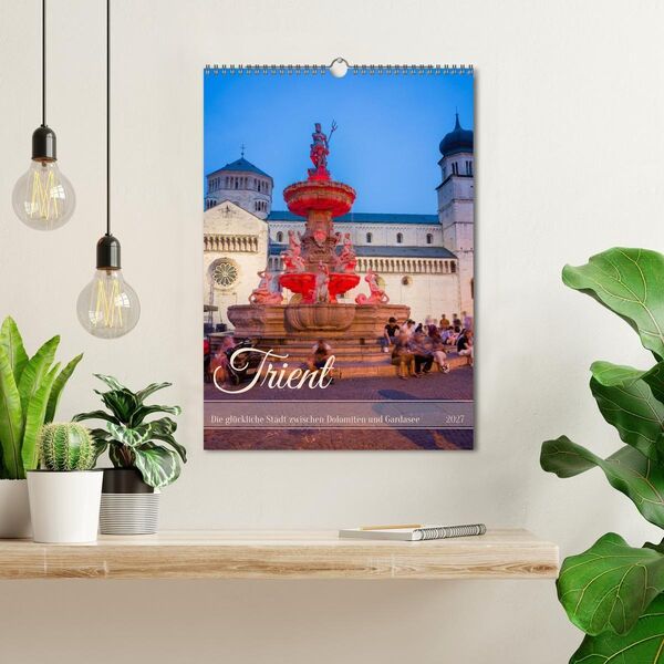 Produktbild: Trient - Die gl&uuml;ckliche Stadt zwischen Dolomiten und Gardasee (Wandkalender 2027 DIN A3 hoch), CALVENDO Monatskalender