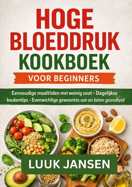 Produktbild: Hoge Bloeddruk Kookboek Voor Beginners