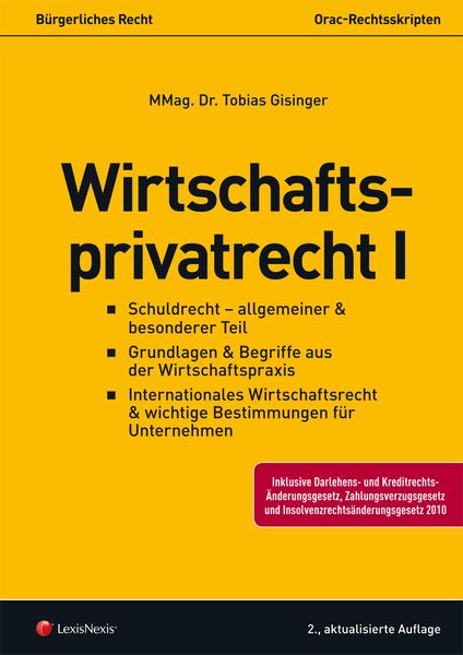 Produktbild: Wirtschaftsprivatrecht I