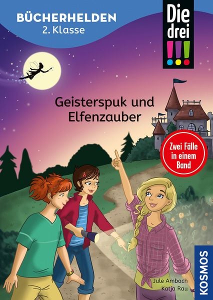 Die drei !!!, Bücherhelden 2. Klasse, Doppelband, Geisterspuk und Elfenzauber, Gebundene Ausgabe von Jule Ambach, Franckh-Kosmos, 9783440185155