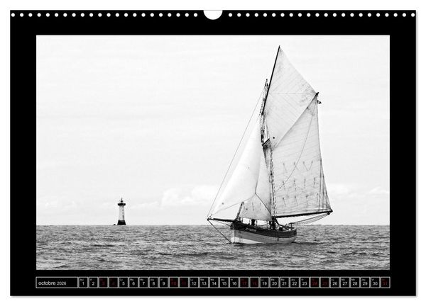 Produktbild: Voiles anciennes (Calendrier mural 2026 DIN A3 vertical), CALVENDO calendrier mensuel