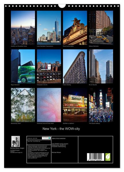 Produktbild: New York - the WOW-city (Wandkalender 2026 DIN A3 hoch), CALVENDO Monatskalender