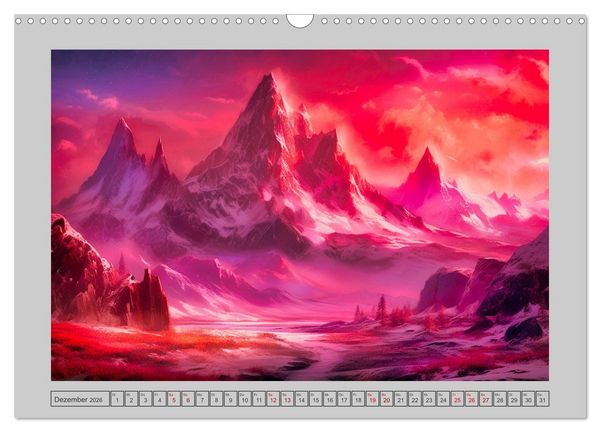 Produktbild: Tr&auml;umereien in Rot (Wandkalender 2026 DIN A3 quer), CALVENDO Monatskalender
