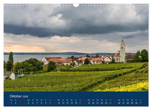 Produktbild: Ansichten vom Bodensee (Wandkalender 2026 DIN A3 quer), CALVENDO Monatskalender