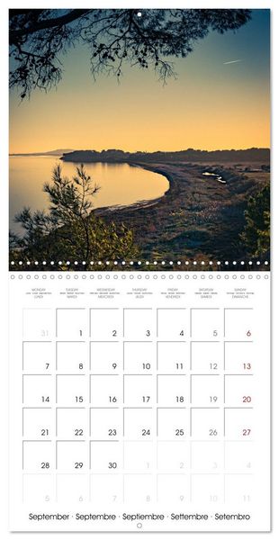 Produktbild: M&eacute;diterran&eacute;e - L'&eacute;tang de Thau (Calendrier mural carr&eacute; 2026 30x30 cm) Calendrier double avec une page pour vos prises de notes