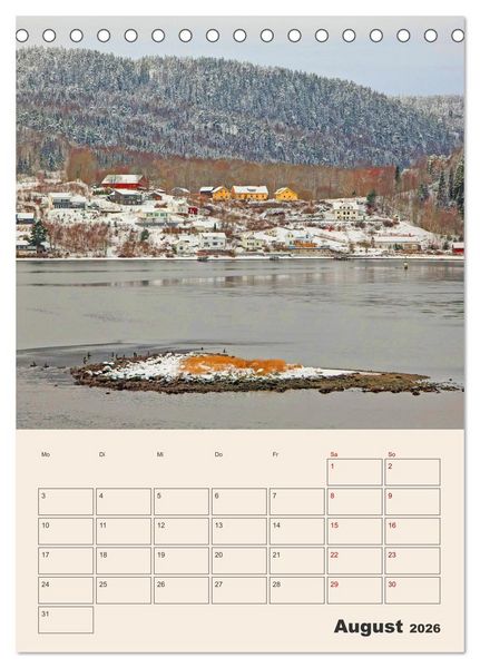 Produktbild: Winterliches Oslo - Terminplaner (Tischkalender 2026 DIN A5 hoch), CALVENDO Monatskalender