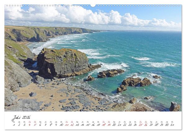 Produktbild: Cornwall. Der malerische S&uuml;dwesten Englands (Wandkalender 2026 DIN A2 quer), CALVENDO Monatskalender
