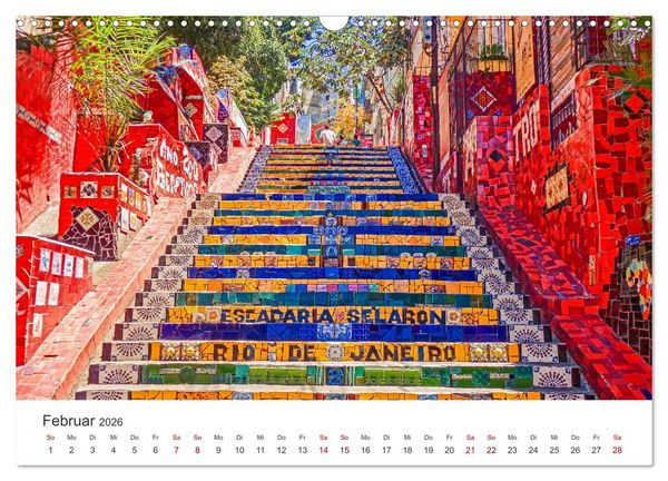 Produktbild: Rio de Janeiro - Am Fu&szlig;e des Corcovados. (Wandkalender 2026 DIN A3 quer), CALVENDO Monatskalender