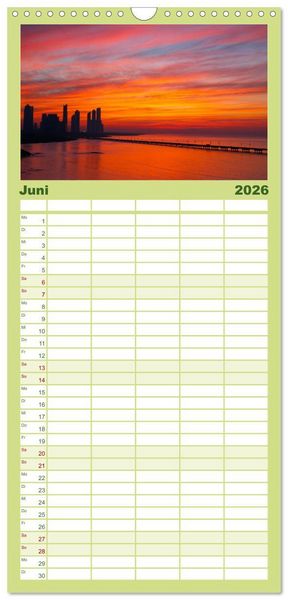 Produktbild: Familienplaner 2026 - Panama - Traumhafte Str&auml;nde und St&auml;dte. mit 5 Spalten (Wandkalender, 21 x 45 cm) CALVENDO
