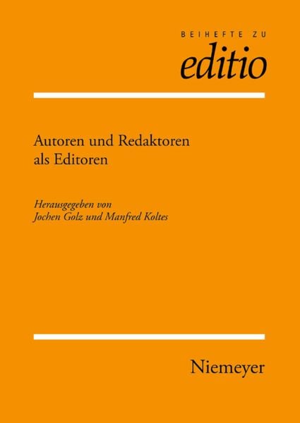 Produktbild: Autoren und Redaktoren als Editoren