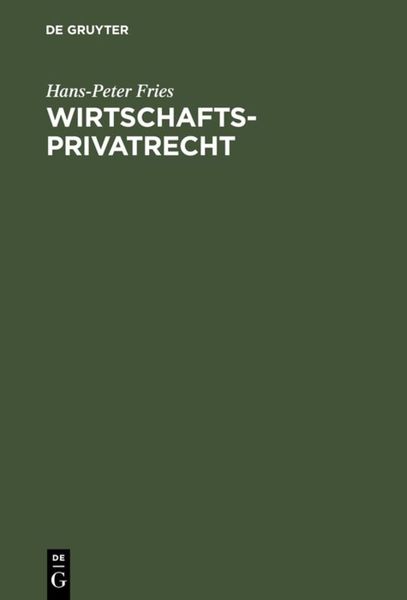 Produktbild: Wirtschaftsprivatrecht