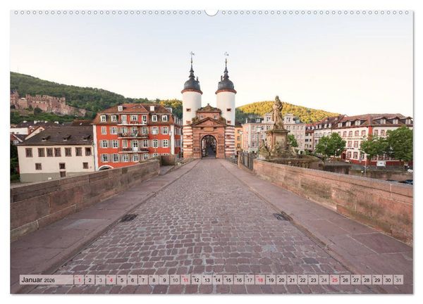 Produktbild: Heimweh nach Heidelberg - Die romantische Stadt am Neckar (hochwertiger Premium Wandkalender 2026 DIN A2 quer), Kunstdruck in Hochglanz
