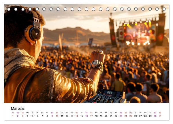 Produktbild: Festival Time (Tischkalender 2026 DIN A5 quer), CALVENDO Monatskalender