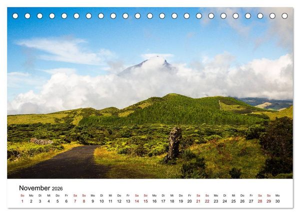 Produktbild: Azoren - Inseln im Atlantik (Tischkalender 2026 DIN A5 quer), CALVENDO Monatskalender