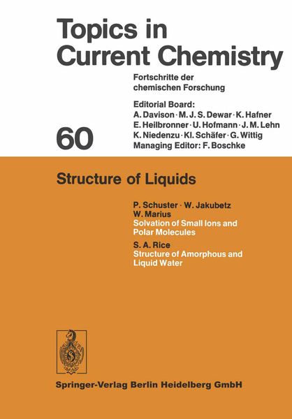 Produktbild: Structure of Liquids