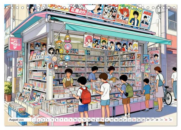Produktbild: Zeitreise nach Tokio (Wandkalender 2026 DIN A4 quer), CALVENDO Monatskalender