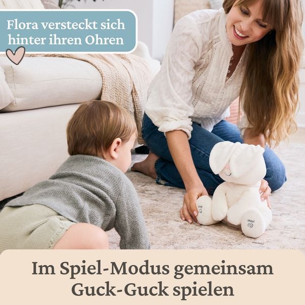 Produktbild: GUND Flora, das singende und sprechende H&auml;schen - spielt Guck Guck mit den Ohren