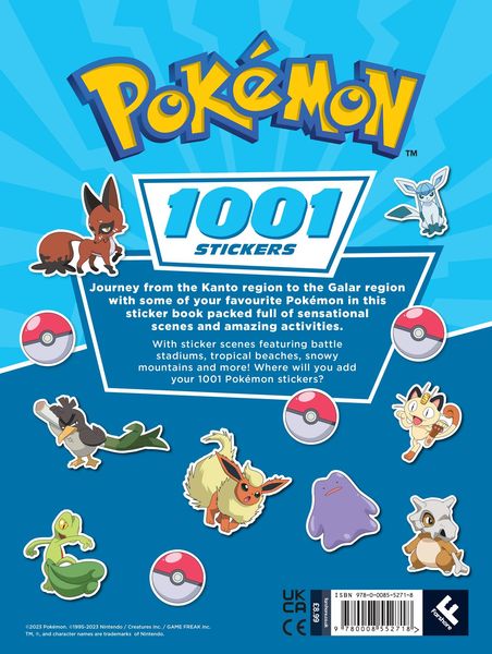 Produktbild: Pokemon: 1001 Stickers