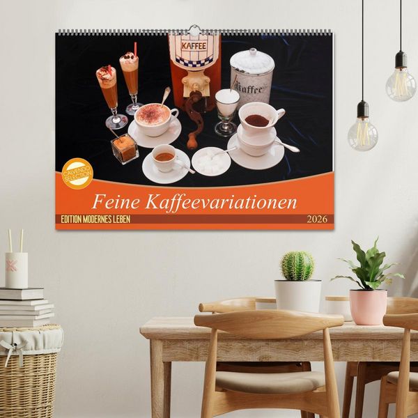 Produktbild: Feine Kaffeevariationen (Wandkalender 2026 DIN A2 quer), CALVENDO Monatskalender