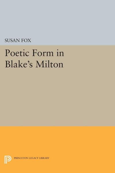 Produktbild: Poetic Form in Blake's MILTON
