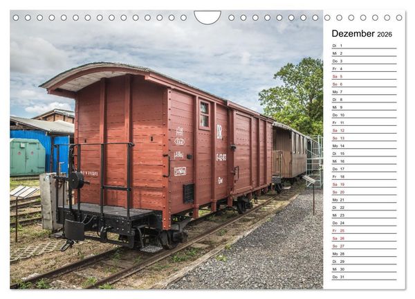 Produktbild: Eisenbahn Museum Gramzow (Wandkalender 2026 DIN A4 quer), CALVENDO Monatskalender