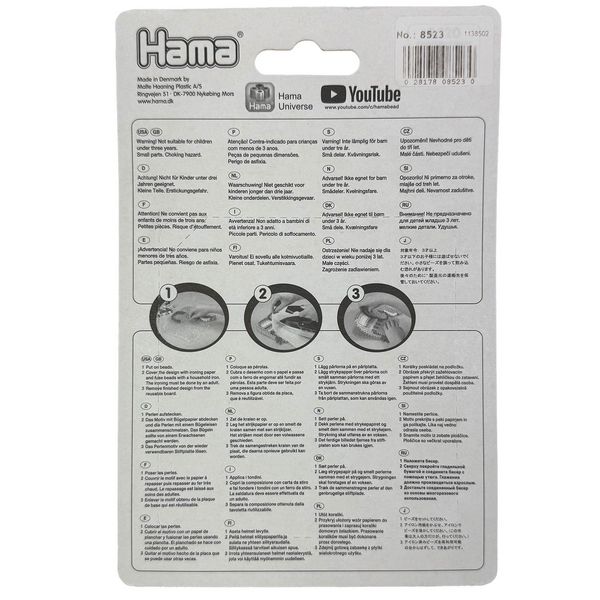 Produktbild: HAMA Maxi Blister-Packung mit 250 Perlen Volltonmix 2