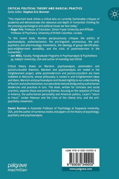Produktbild: Psychoanalysis, Politics and the Postmodern University