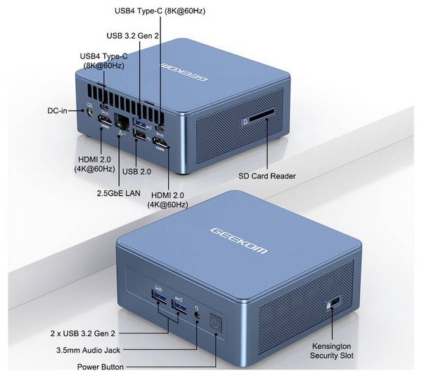 Produktbild: GEEKOM Mini PC Mini IT13-i9-01 Mini-PC, Intel i9-13900HK, with 16GB RAM and 1T SSD Intel&reg; Core&trade; i9 Intel&reg; Core&trade; i9 Intel i9-13900