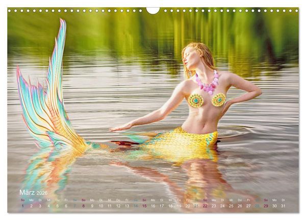 Produktbild: Meerjungfrauen - sagenumwobene Kreaturen (Wandkalender 2026 DIN A3 quer), CALVENDO Monatskalender