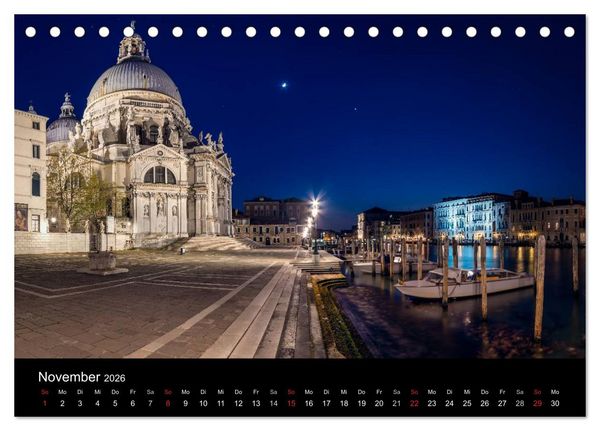 Produktbild: Venedig - Facetten einer Lagunenstadt (Tischkalender 2026 DIN A5 quer), CALVENDO Monatskalender