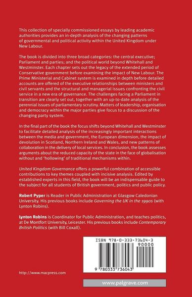 Produktbild: United Kingdom Governance