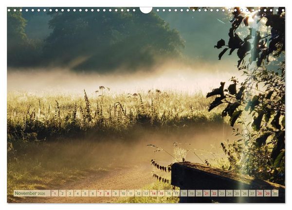 Produktbild: Morgengl&uuml;hen & Nebelschimmer (Wandkalender 2026 DIN A3 quer), CALVENDO Monatskalender