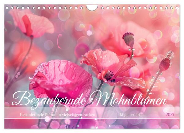 Produktbild: Bezaubernde Mohnblumen (Wandkalender 2027 DIN A4 quer), CALVENDO Monatskalender