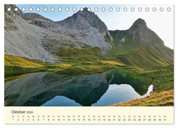 Produktbild: Wandergl&uuml;ck im Allg&auml;u (Tischkalender 2026 DIN A5 quer), CALVENDO Monatskalender