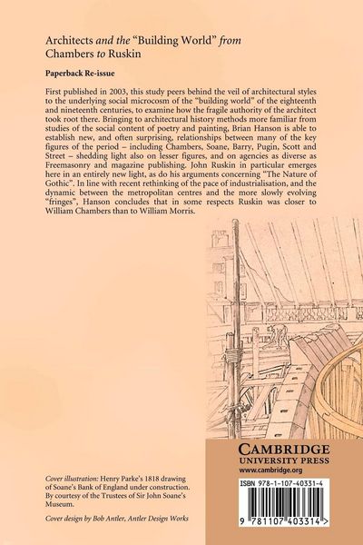 Produktbild: Architects and the 'Building World' from Chambers to Ruskin