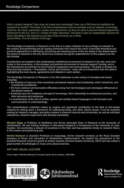 Produktbild: The Routledge Companion to Research in the Arts
