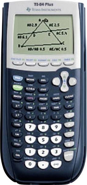 Produktbild: Texas Instruments TI-84 PLUS Grafikrechner Dunkelblau Display (Stellen): 16 batteriebetrieben (B x H x T) 192 x 89 x 27 mm