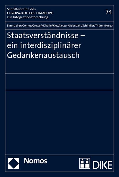 Produktbild: Staatsverst&auml;ndnisse - ein interdisziplin&auml;rer Gedankenaustausch
