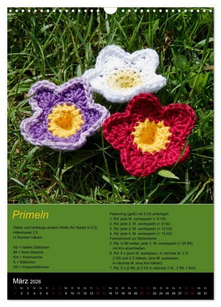 Produktbild: Amigurumi - H&auml;kelideen mit Anleitung (Wandkalender 2026 DIN A3 hoch), CALVENDO Monatskalender