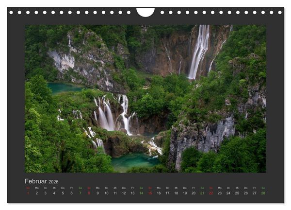 Produktbild: FALLENDE WASSER (Wandkalender 2026 DIN A4 quer), CALVENDO Monatskalender