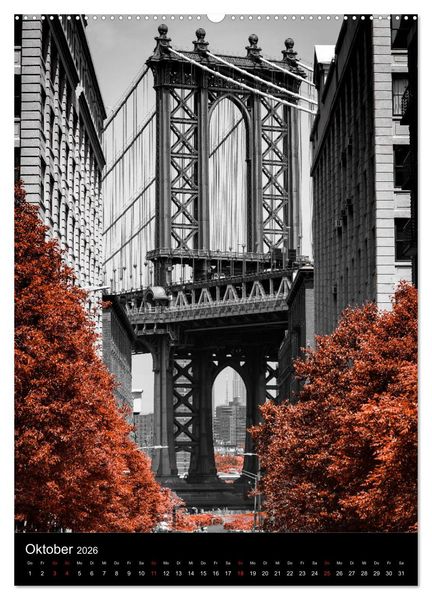 Produktbild: New York City - Color Glow Edition (Wandkalender 2026 DIN A2 hoch), CALVENDO Monatskalender
