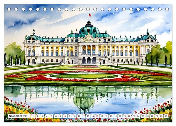 Produktbild: &Ouml;sterreich - Idylle in den Alpen (Tischkalender 2026 DIN A5 quer), CALVENDO Monatskalender
