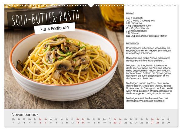 Produktbild: Vegetarisch - leicht und lecker (Wandkalender 2027 DIN A2 quer), CALVENDO Monatskalender