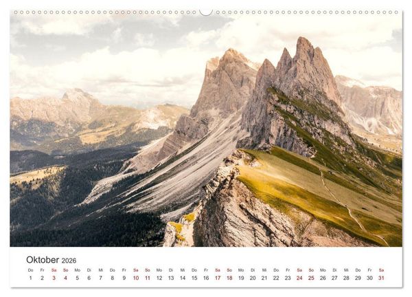 Produktbild: S&uuml;dtirol - Entlang der italienischen Alpen. (Wandkalender 2026 DIN A2 quer), CALVENDO Monatskalender
