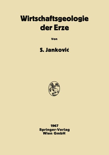 Produktbild: Wirtschaftsgeologie der Erze