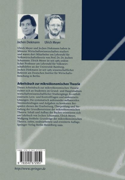 Produktbild: Arbeitsbuch zur mikroökonomischen Theorie