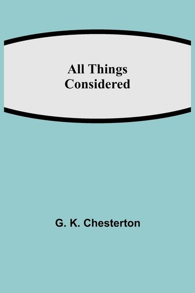 Produktbild: All Things Considered