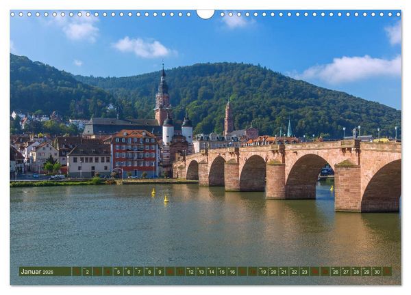 Produktbild: Heidelberger Neckarzauber (Wandkalender 2026 DIN A3 quer), CALVENDO Monatskalender