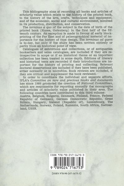 Produktbild: ABHB Annual Bibliography of the History of the Printed Book and Libraries